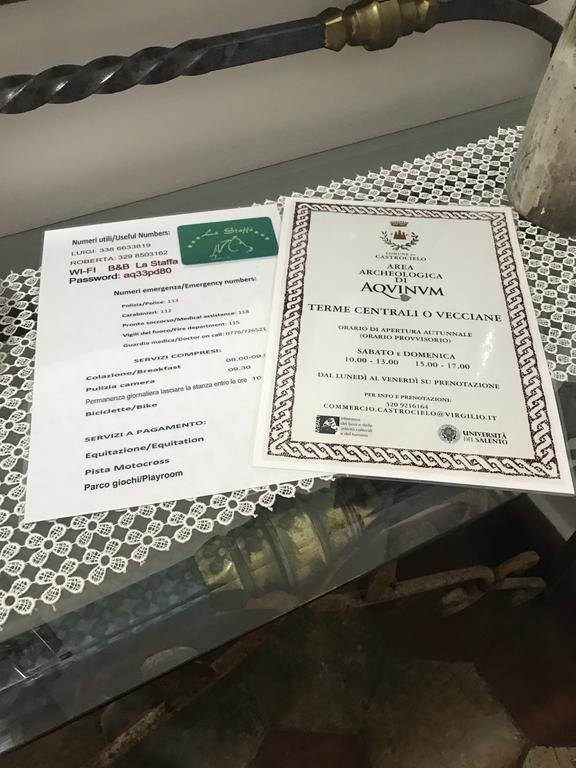 B&B La Staffa Aquino المظهر الخارجي الصورة